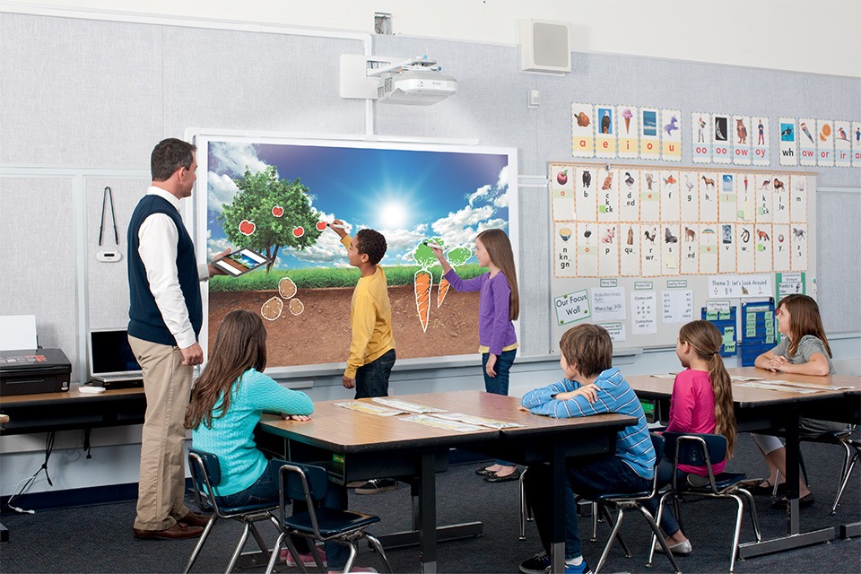 Proyector Epson BrightLink Aulas Híbridas